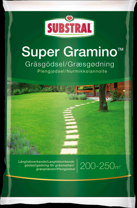 Substral Gräsmattegödsel Super Gramino 6.5kg i gruppen Gräsmattevård / Gräsfrö och gödsel hos Gräsklipparbutiken (41914)